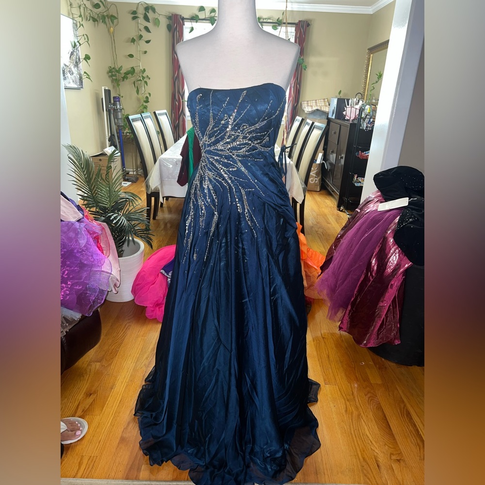 Cobalt blue dress new formal gown